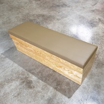 대성쇼파 수납 가능한 스툴 의자 3인용(1500mm), DS 503(진베이지)