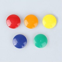 10P 32mm 원형 학교 회사 냉장고 자석 화이트보드소품 투두리스트 메모정리, 파랑