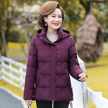 러브윙 후드 패딩 자켓 40대 50대 60대 엄마옷 겨울 따뜻한 파카 점퍼 중년 MOMHR