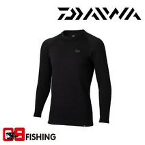 다이와 DU-3122S 단로테크 크루넥 언더셔츠, 블랙 XL