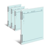 뮤니드 It spring 무지 연습장, 그린, 4개