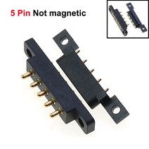 1쌍 자기 포고 핀 커넥터 2/3/4/5/6Pin 피치 2.2/2.3/2.5/2.54/2.8 MM 스프링로드 Pogopin 남성 접촉 스트, 17 5Pin Not Magnetic