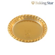 무스받침 조각케익 페트 (골드) S-65 케이크 파이 타르트 100개, 501(사각)
