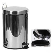 스테인리스 스텐 페달 휴지통 12L 쓰레기통 스뎅, 상세페이지 참조, 상세페이지 참조