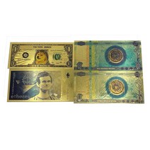 지폐모형 동전모형 모형동전지폐 1 pc 1 100 bitcoin 플라스틱 기념 금 지폐 ethereum 플라스틱 카드 수집 도지 코인 티켓, 100비트-10p
