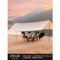 접이식 텐트 방수타프 미니타프 축사 전원주택주차장 캐노피천막 바람막이 캐노피 그늘막텐트 차량타프, 카키[사각형:3x4m][4-8명 수용가능]