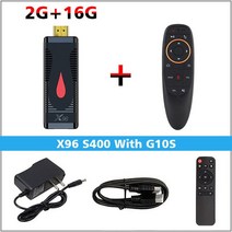 스마트 파이어 TV 스틱 올위너 H313 4k 미디어 안드로이드 10 듀얼 동글 S400, 14.영국 플러그 - 2G 16G With G10S