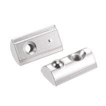 Uxcell M4 T 슬롯 너트 롤 인 스프링 볼 탄소강 3030 시리즈 알루미늄 압출 프로파일 레일 8mm 15개