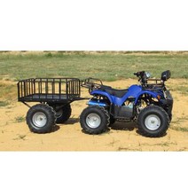 산악용 4륜 오토바이 리어 트레일러 화물 적재함 조립, 견인 버킷 플러스 휠 + 트레일러 볼 헤드세트