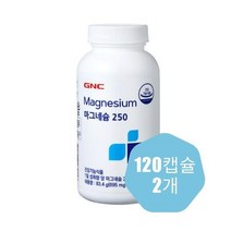 내몸건강 GNC 마그네슘 250 120캡슐 2개 ㅍ, 상세페이지 참조, 상세페이지 참조