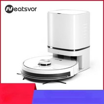 NEATSVOR-S600 로봇 진공 청소기 자동 먼지 수집 스테이션 걸레질 스마트 진공 청소기 가정용 LDS 네비게이션 6000Pa 흡입, 중국, 하얀, 미국