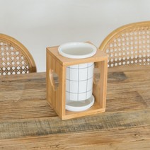 생활의차이 물빠짐 젓가락 수저통 식기 보관함, 1구, 스트라이프