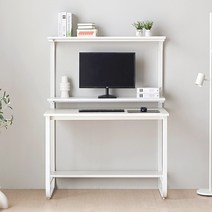 헤이미쉬홈 샘스틸 1인용 고등학생 2단 하이 철제 컴퓨터 책상 900, 상판) 베이지, 프레임) 블랙