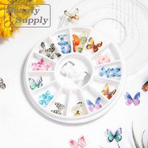 휠59 입체나비 12종 (24개입) 네일아트 재료