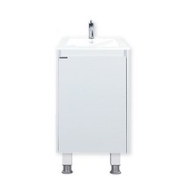 하나바스 401 하부장 세면기, 화이트, 페이지 내 안전거래 내용을 숙지하였습니다., 하부장+도기+자동 pop-up+바닥트랩, 1개