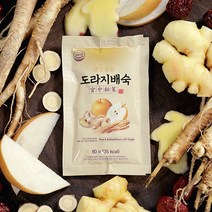 생강품은 도라지배숙 도라지배즙 기관지에좋은 목감기 건강식품 배즙100% 목이편한도라지배숙 80ml, 4박스(120팩)
