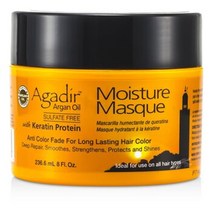 아가디르 아르간 오일 케라틴 프로틴 모이스춰 마스크 ( 염색 모발 칼라 보호 모든 모발용 ) 236.6ml/8oz