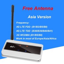 tianjie mini hotspot 4g lte broadband mobile wifi modem 150mbps data wireless router led display, 아시아 버전 화이트