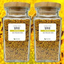바른건강 벌화분 스페인산 최근통관 순수벌화분 100%, 2개, 150g(유리용기)