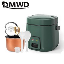 저당밥솥 당뇨밥솥 당질저감 미니 밥솥 전기 가열 도시락 1-2인 스튜 수프 저탄수화물, 녹색 5 세트, 협력사, 220-240v