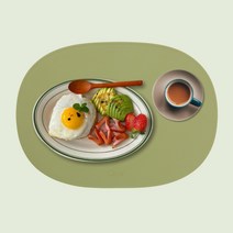 디아르 플래티넘 실리콘 식탁매트 식탁 테이블매트 국내생산, 올리브그린1p
