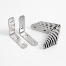 영달철물 간편 연결철물 ㄱ자 선반대 10p 스텐꺽쇠 코너철