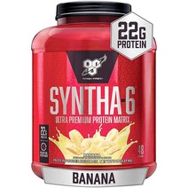 BSN 신타6 오리지널 딸기 초콜렛 바닐라 7가지 맛 SYNTA6 프로틴 보충제 2.27kg 5파운드 48서빙, 신타6 오리지널 2.27kg(48서빙) 바나나