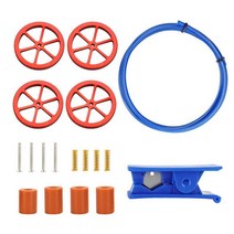 볼트커터 3D 프린터 부품 Ender Pro CR-10 업그레이드 된 핸드 트위스트 레벨링 너트 + PTFE 튜브 커터 핫, 01 White