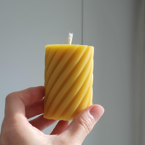 숨쉼 밀랍초 9종 천연 밀랍 캔들 모음, 5. 회오리 꿀초, 1개