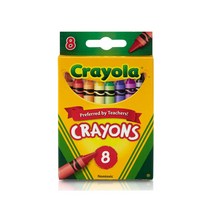 크레욜라 일반크레용 8색, 단품, 단품