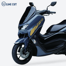 라인컷 야마하 NMAX 엔맥스125 2021 전용 데칼 로고 스티커 NM-02, 골드유광