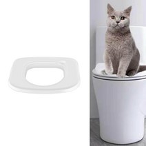 사료통Cat Toilet Trainer Easy to Install Pet Training Kit for Home Cleaning, 한개옵션0