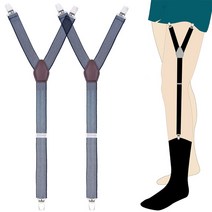 레그프레스 파워 멀티랙 레그컬 1쌍 남성 셔츠 스테이 조절 홀더 Y 모양 다리 허벅지 서스펜더 비 슬립 잠, 08 8