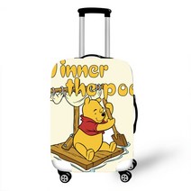 기내용캐리어 여행용캐리어 하드캐리어 슈트케이스 보호 커버 트롤리 케이스 3D 푸우 패턴 T620 탄성 여행용 액세서리