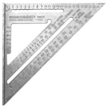 Swanson 미터법 스피드 스퀘어 레이아웃 도구 알루미늄 (NA202)163488, Metric Speed Square, 1개