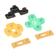 shangren 소니 PS2 컨트롤러 수리 부품 용 5x 버튼 전도성 고무 패드, 설명, 설명, 플라스틱
