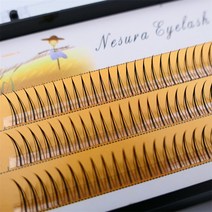 인조 속눈썹 A/m 모양의 전문 메이크업 개별 클러스터 팬 자연스럽고 푹신한 3D 밍크 연장, [01] C, [02] 9mm, [01] AM lashes