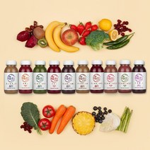 클렌즈주스 종류별 10병 스타터팩 더맛있는주스, 210ml