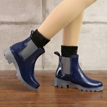 가을 겨울 짧은 레인부츠 여성 로우탑 기모 미끄럼방지 워터슈즈 r54-75773