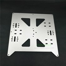 Reprap-Prusa i3/Anycubic 메가 i3 양극산화처리 알루미늄 합금 가열 베드 Y 캐리지 트레이 3D 프린터 부품 지원, 은