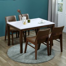 [리비니아] 데이 코지 포세린 12T 통세라믹 대리석 4인용 의자형 식탁세트 4colors, 모카, 화이트세라믹