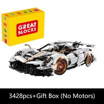 테크니컬 앱 원격 제어 모터 파워 10252 1:8 블록 브릭 초고속 레이싱카 세트 어린이 장난감 Moc 선물, 03 10252 box