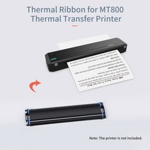 리본프린터 HPRT 2 롤 열전사 리본 RFID 기능 HPRT MT800 휴대용 A4 열전사 프린터용, 한개옵션0