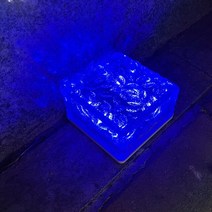 크리스마스 led 조명 Solar Outdoor Led Lights Garland 4/6LEDs Ice Cube Brick Waterproof Garden Decoration N, 01 7x7x5cm 4LED, 03 Blue