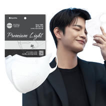 [오늘주문 오늘도착]시노텍스 프리미엄라이트 완벽한 숨쉬기 편안함 마스크 초등학생용 SS, light화이트, 초등학생용(SS) 10매