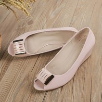 2023 오픈토 힐 컴포트 싱글 슈즈 낮은굽 구두