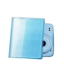 포토북 앨범 포카 포토 사진 북 수집 64 포켓 fujifilm instax mini liplay 11 9 8 7s 70 25 90 인스턴트 카메라 필름 카드 홀더 용 3 인치, 씨 블루