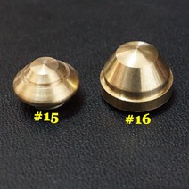 5 대/몫 가죽 공예 가방 하단 피트 리벳 스탠딩 나사 단추 솔리드 황동 소재, [02] No.14