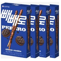 롯데 빼빼로 초코쿠키 37g 4개 빼빼로데이 탕비실 어린이집 수능 사무실간식 주전부리 하트, 2개