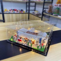 레고 호환블럭 캄프누 올드트래포트 축구장 조명 DIY, 올드 트래퍼드 아크릴 전시함  송등장식  도구